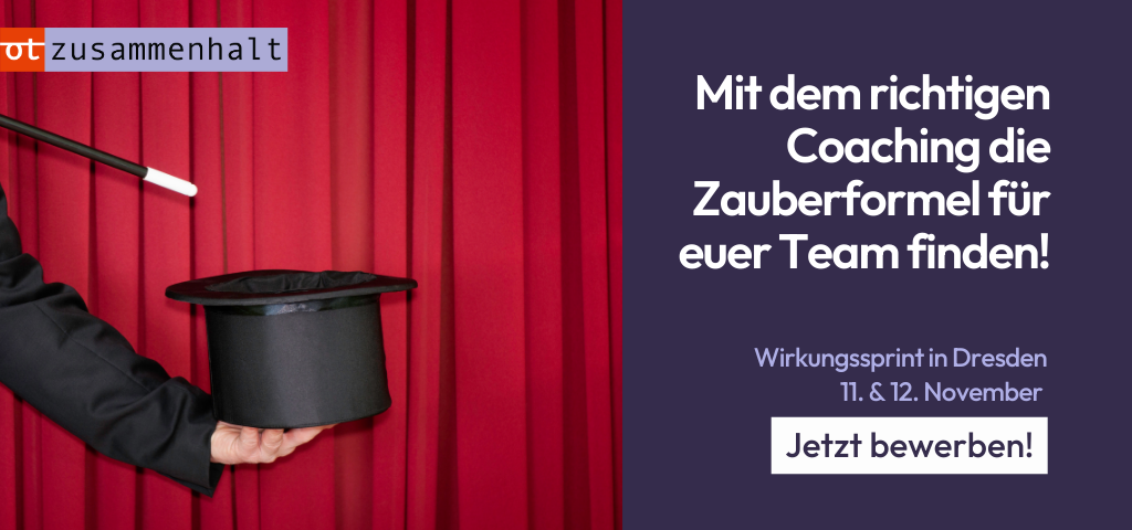 Jetzt bewerben! Wirkungssprint 11. & 12. November