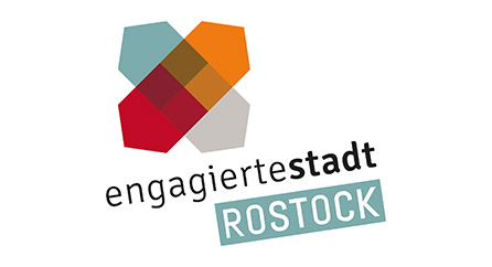 Das Logo der Engagierten Stadt Rostock.